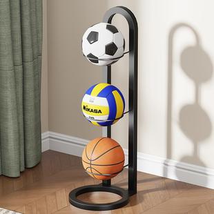 篮球收纳层架家用室内简易足球排球整理收纳筐儿童球类摆放置物架