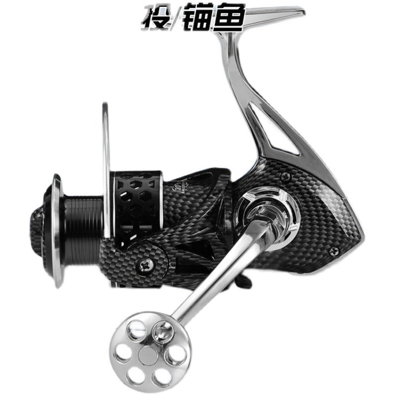 21轴全金属鱼轮纺车轮不锈钢海杆斜口远投渔线轮路亚轮海钓鱼线轮