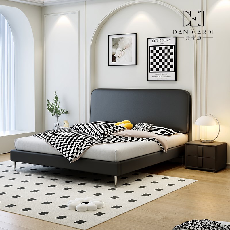 轻薄款床头软包靠垫靠背极简主义榻榻米改造防撞免洗皮省床头空间