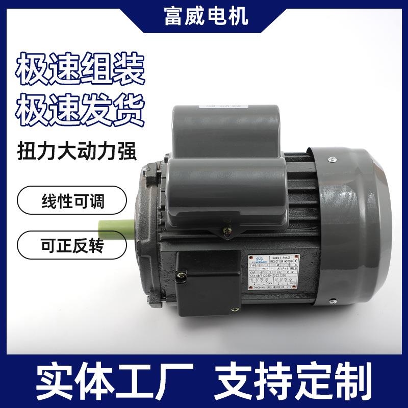 YL802-4B14单相750W高效电动机小法兰1400rpm铁壳冰淇淋机用电机