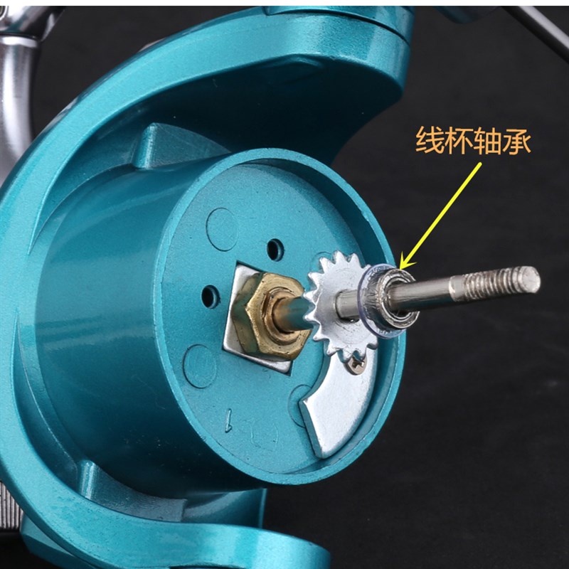双摇臂全金属脚无间隙海杆轮纺车轮微物路亚轮渔轮1-3千浅线杯