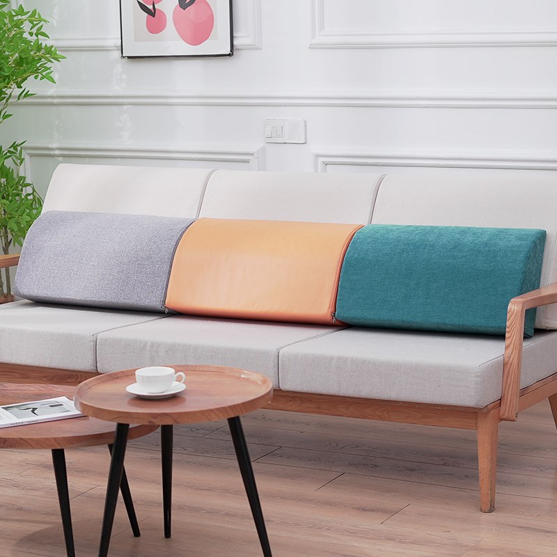 沙发靠垫大靠背客厅靠枕腰枕海绵护腰靠高密度硬新款长条支撑定制