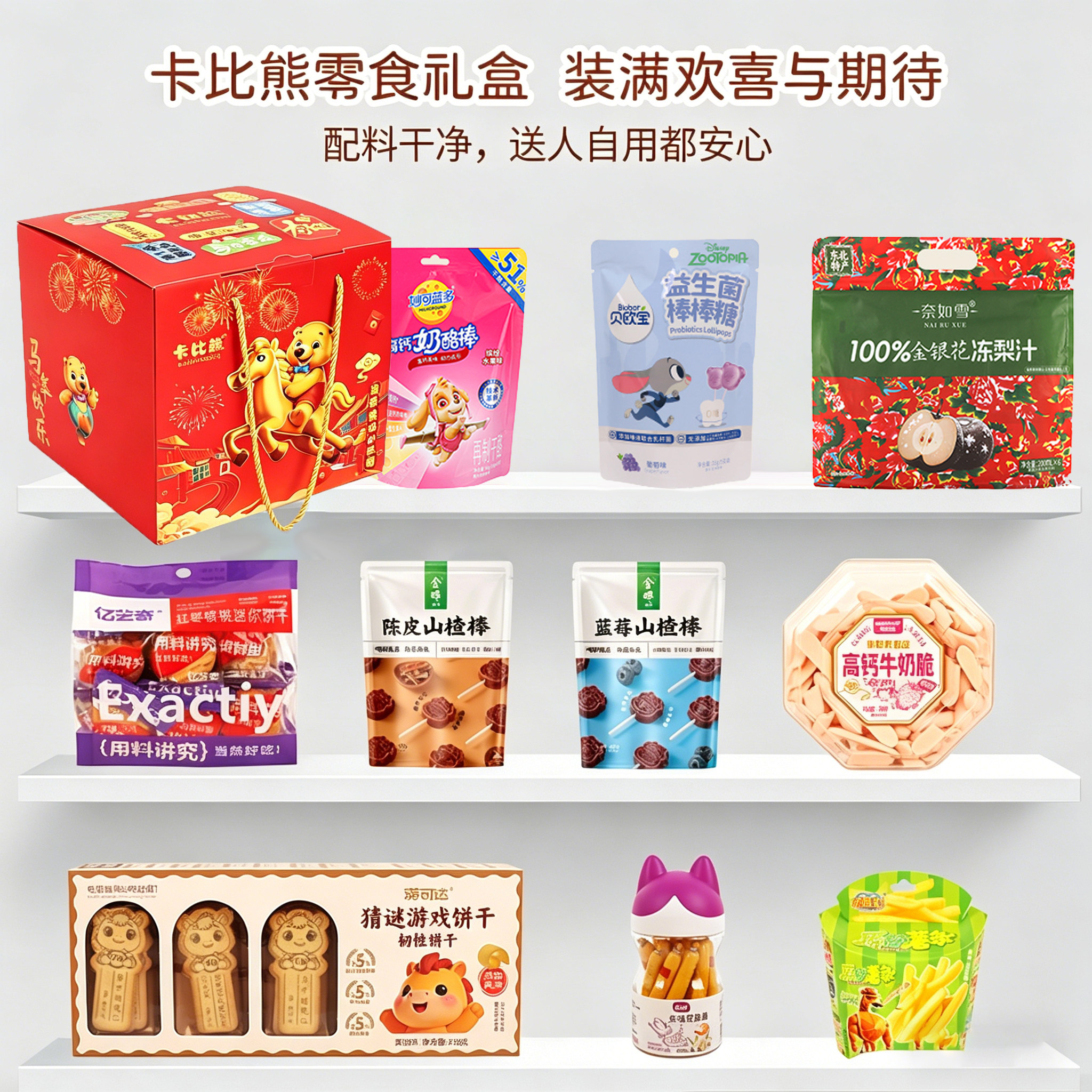 六一儿童节零食礼盒儿童糖果饼干大礼包小孩节日礼品生日礼物送礼
