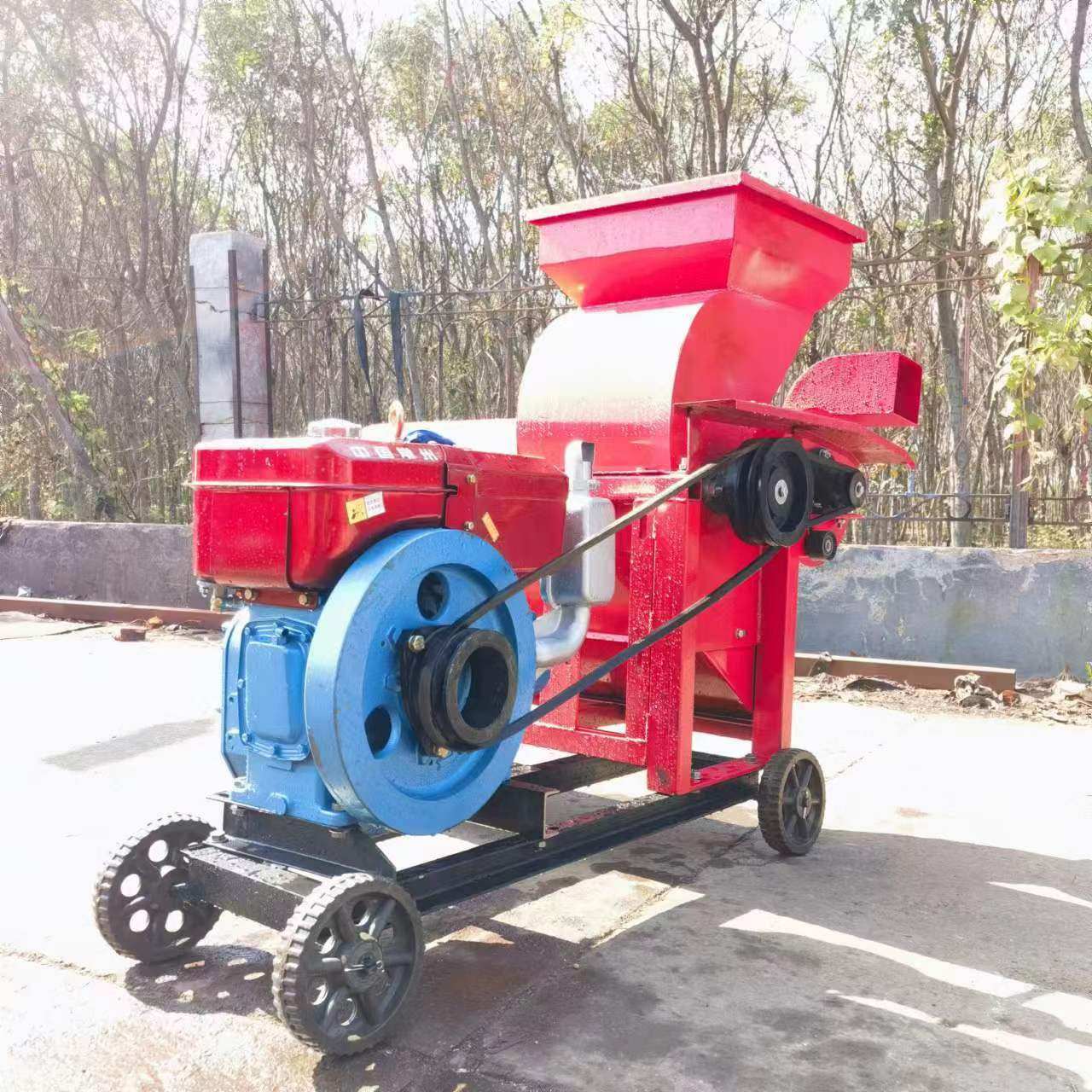 甩锤玉米脱粒机850型玉米撕皮脱粒机2-4吨产量柴油机带打玉米机,包装,金属盖,淘宝优惠券,粉丝福利购,淘宝优惠卷