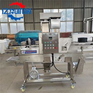 刀鱼段上糠机全自动鱼块上浆裹糠设备亿华黄金带鱼裹糠机