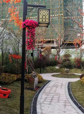 厂家销售小区庭院灯  广场不锈钢庭院灯 4米方形LED景观庭院灯