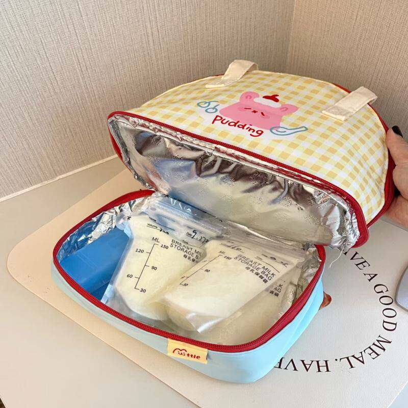 高颜值双层背奶包吸奶器收纳包