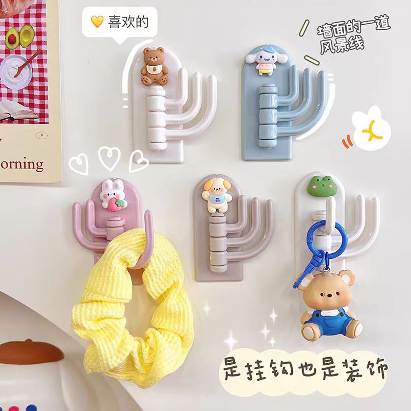 卡通粘钩可爱无痕三钩强力粘胶