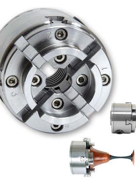 自定心四爪木工夹头KP96夹持外撑圆爪KP125 4 5寸夹盘4-jaw chuck