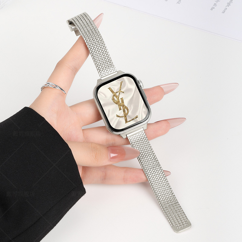 适用华为fit4表带智能运动fit4pro新款麦穗磁吸卡扣watchfit3表链男女夏专用fit原装替换腕带高级感创意金属