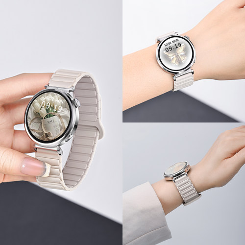 适用gt5/4/3磁吸硅胶Pro手表表带