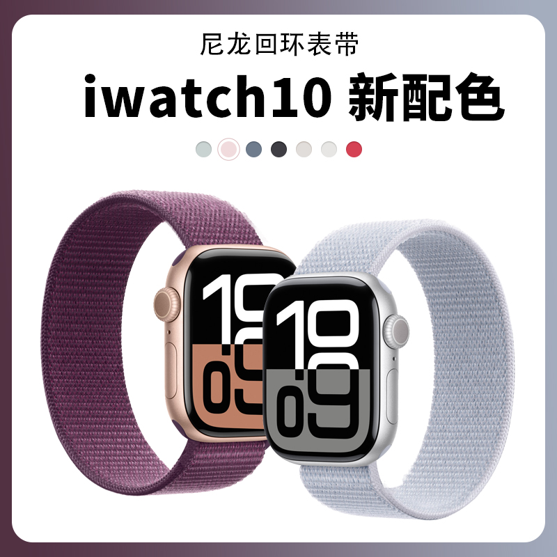 适用苹果iwatch手表表带硅胶材质