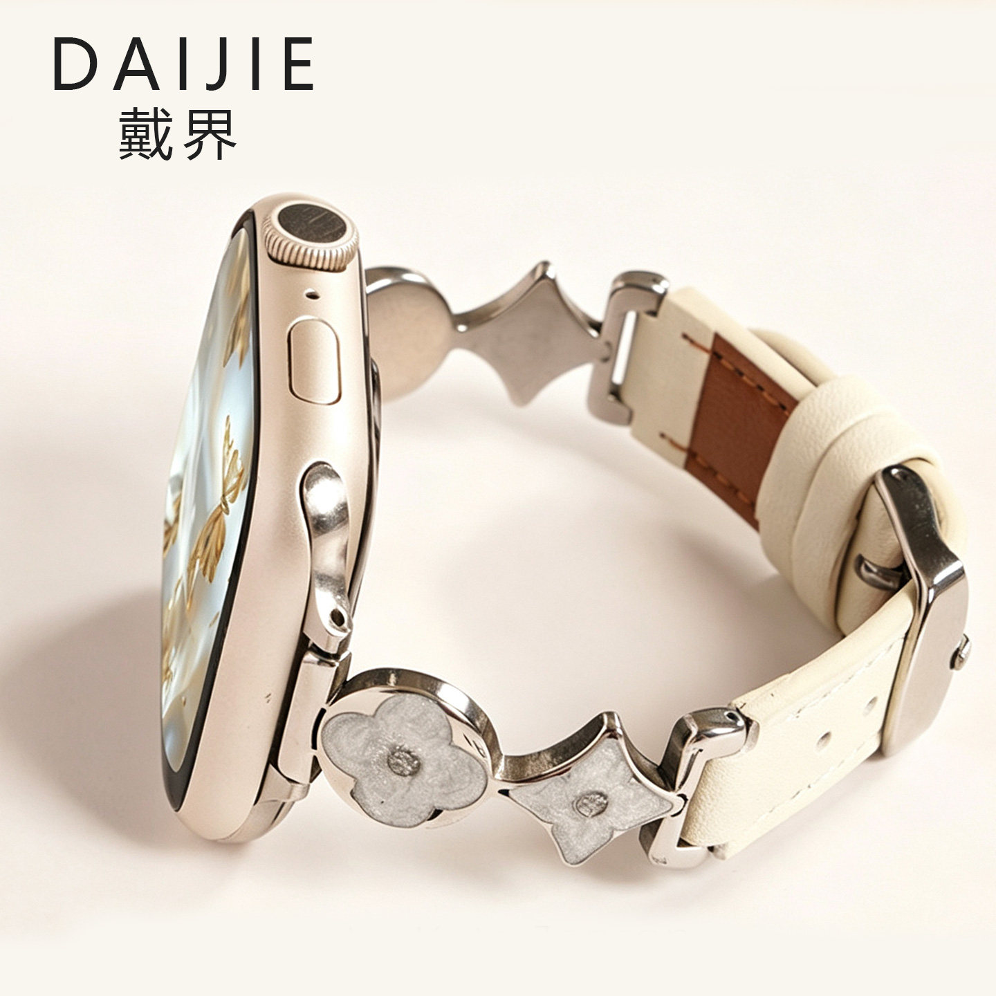适用iwatchs11表带女生韩系图片