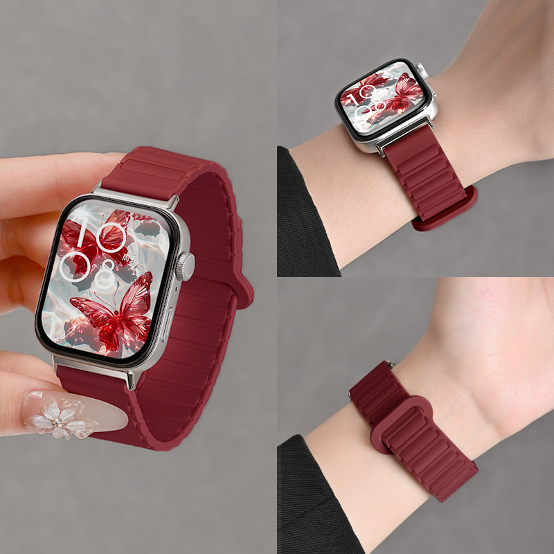 适用华为FIT4磁吸表带冬女生磁吸