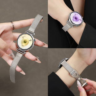 gt2原装 适用华为watch 高级感41mm时尚 GT6智能手表gt4金属watch4麦穗磁吸手表带gt3pro女款 替代 gt5表带新款