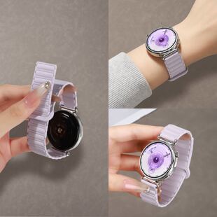 适用华为gt6表带watchgt6手表新款 pro磁吸gt4硅胶gt3运动透气男gt系列41mm女秋冬高级 gt5腕带智能watch5女款
