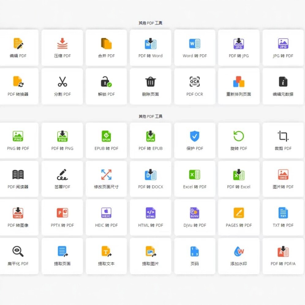 PDF转换工具全能word/Excel/提取图片文字去水印等等功能
