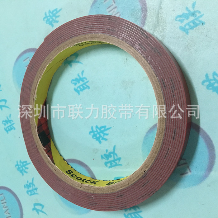 跨境3M黑字 5108#灰色泡棉汽车泡棉胶双面胶 宽任选*长3米长