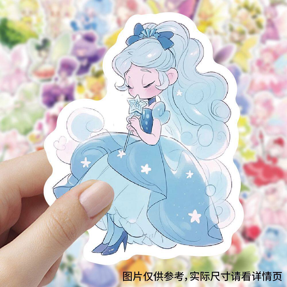 【大图释官方授权】240张花仙子卡通可爱贴纸ins少女二次元桌面diy自粘儿童玩具手账手机装饰不干胶素材贴画