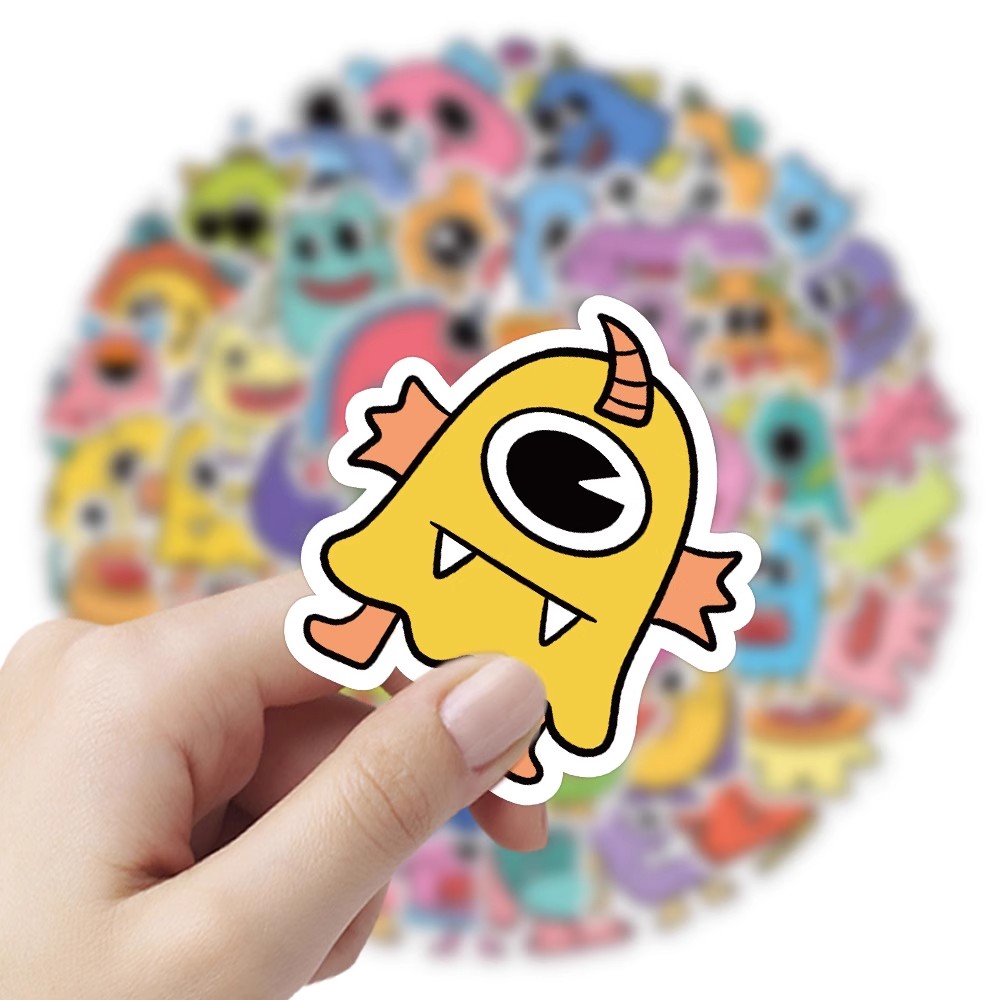 大图释卡通史迪仔图案场景贴纸