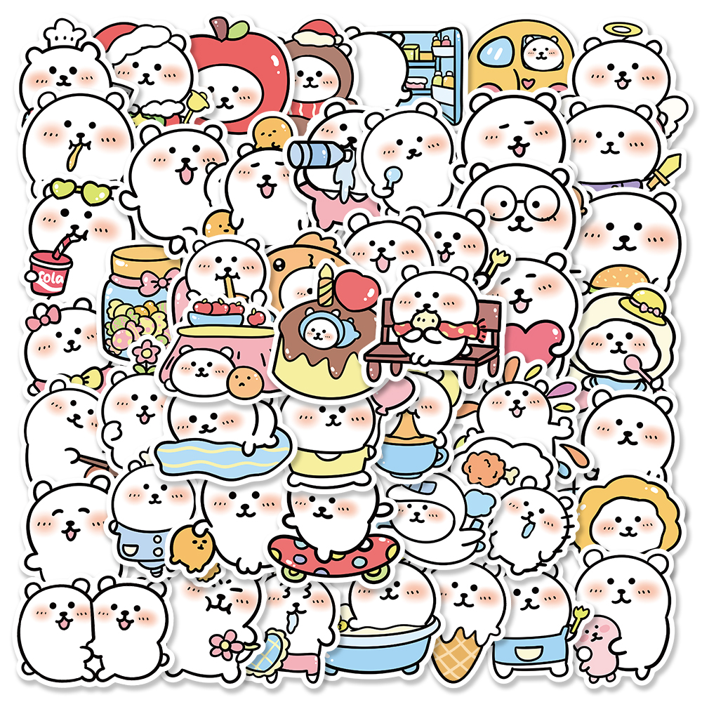 自嘲熊贴纸卡通可爱创意手账