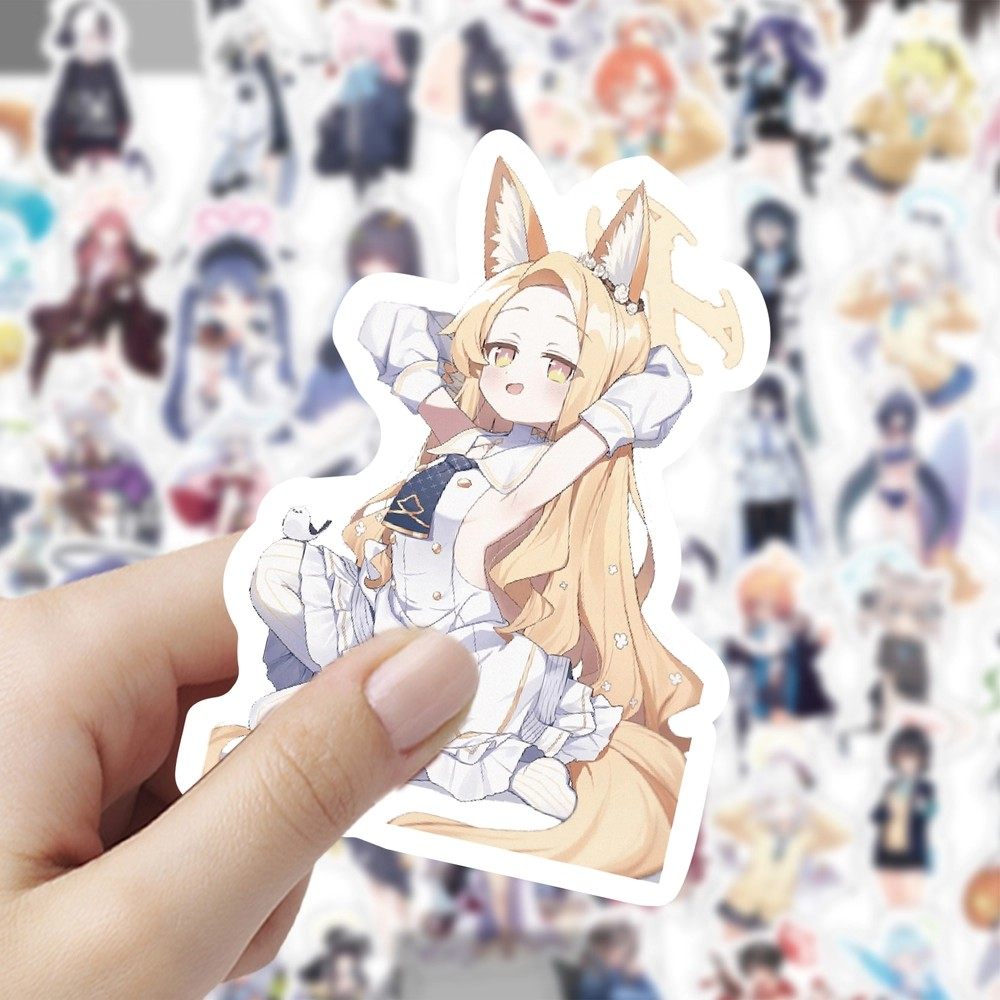 120张蔚蓝档案立绘贴纸可爱创意装饰手账行李箱标签防水diy小贴画,文具电教/文化用品/商务用品,贴纸/立体贴纸,淘宝优惠券,粉丝福利购,淘宝优惠卷