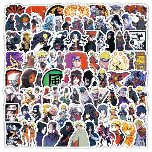 120张Q版火影贴纸可爱贴纸diy装饰人物手机周边动漫手账防水贴画