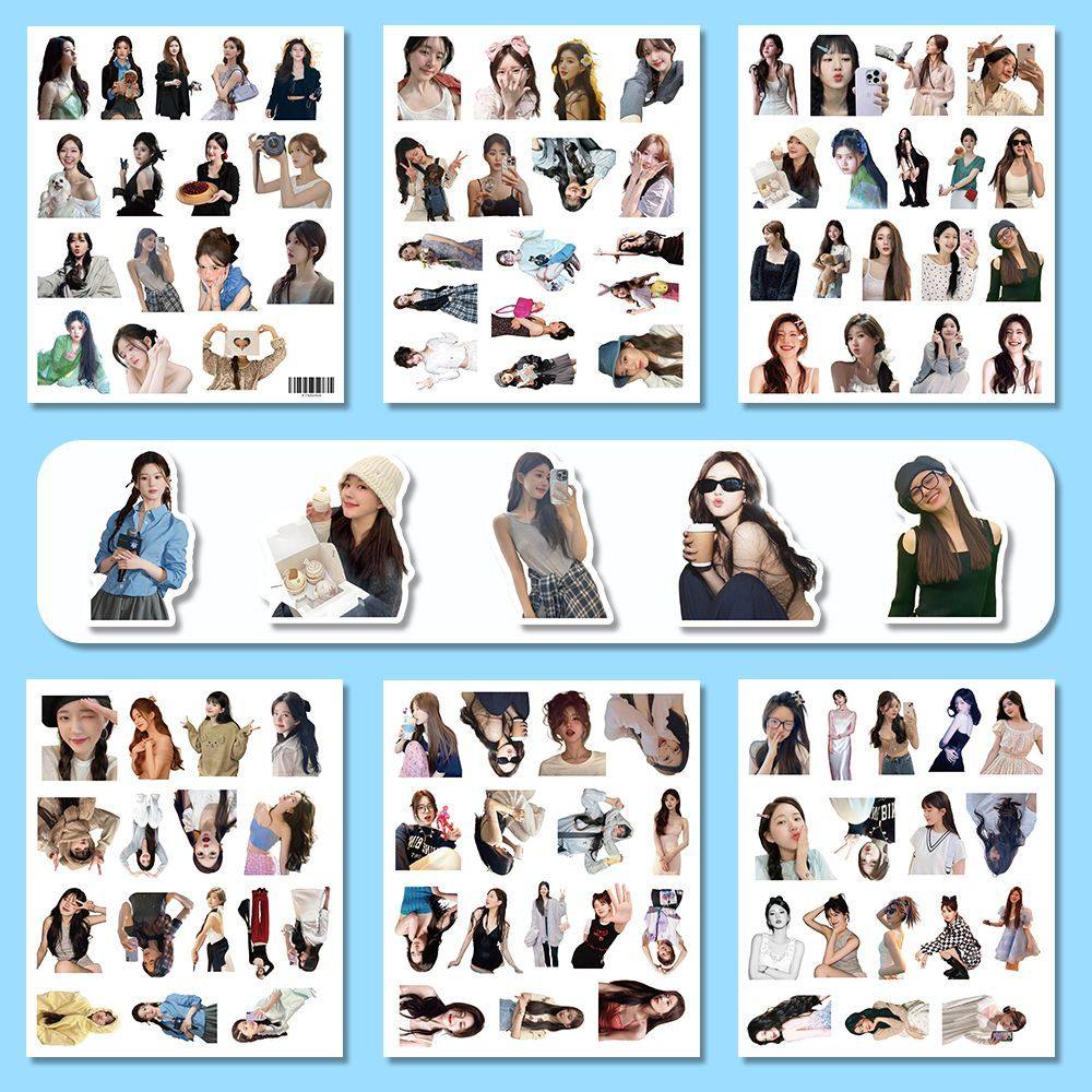 200赵露思ins高颜值贴纸手机明星手账行李箱防水周边装饰桌面贴画