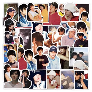 饰手账行李箱防水标签贴 172张周董周杰伦贴纸歌手男明星周边diy装