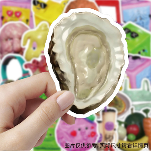 60张荒诞趣味贴纸防水