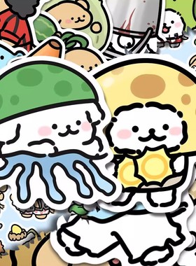 100张植物大战僵尸贴纸线条小狗PVZ素材贴画装饰小图案diy手机壳