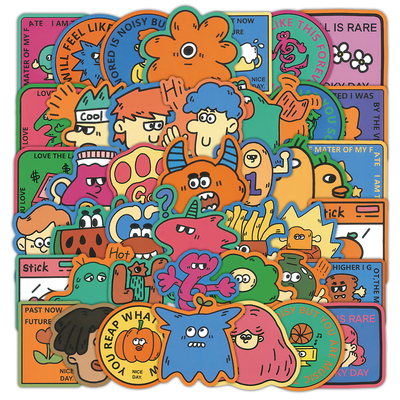 稀奇古怪涂鸦贴纸防水