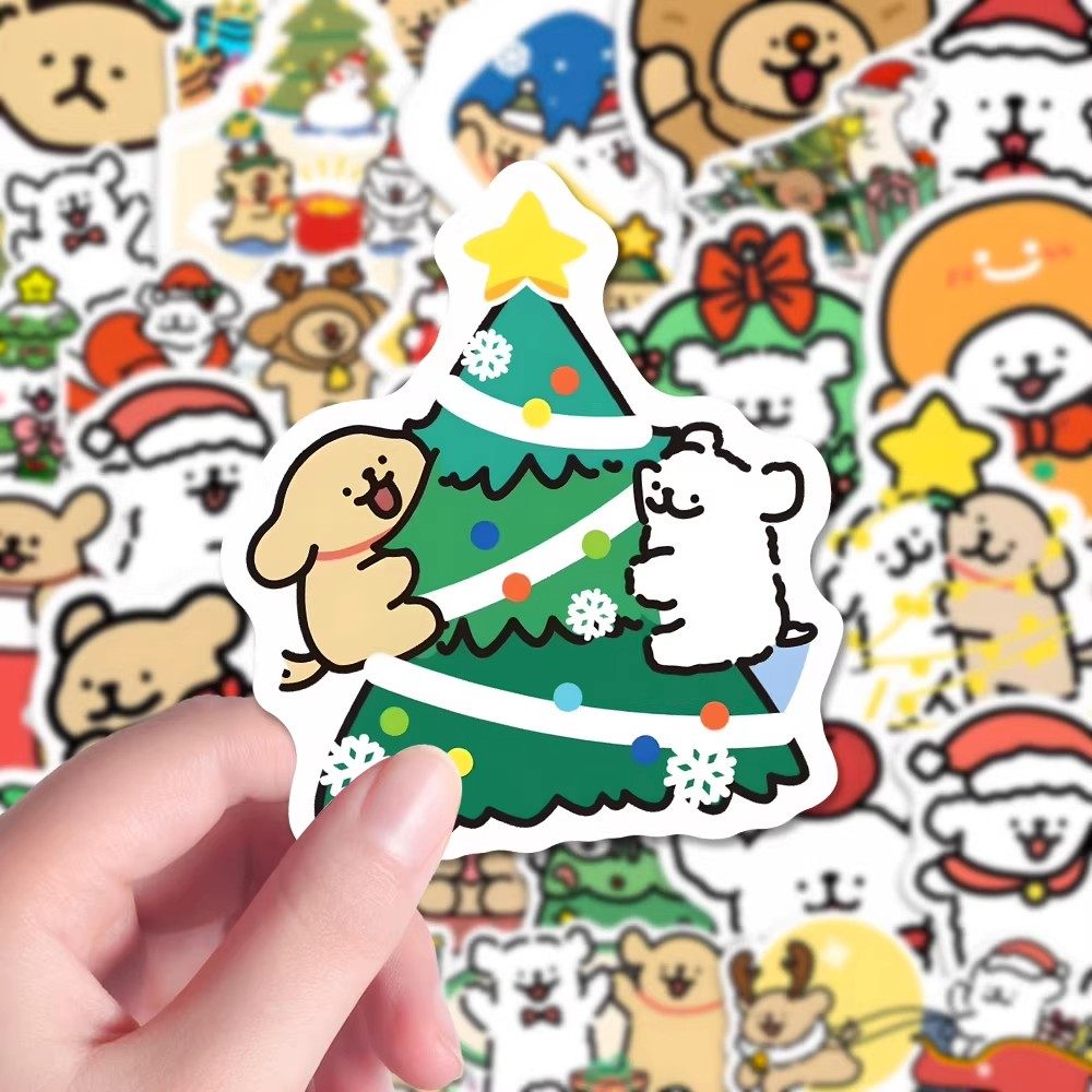 180张圣诞线条小狗贴纸可爱手绘卡通ins风手账本素材手机壳贴画,文具电教/文化用品/商务用品,贴纸/立体贴纸,淘宝优惠券,粉丝福利购,淘宝优惠卷