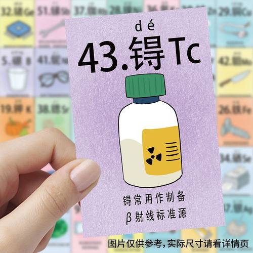110张化学元素周期表贴纸