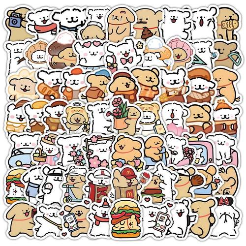 线条小狗贴纸卡通人物