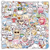 886张chiikawa吉伊卡哇贴纸乌萨奇小八卡通可爱图案diy装 饰标签贴