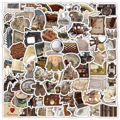 欧式风格复古防水贴纸