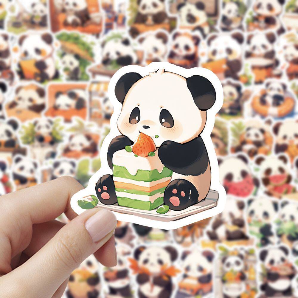 熊猫日常103张基础包装diy贴纸