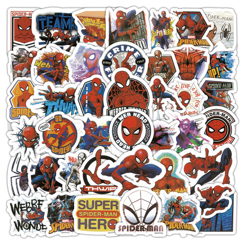 100张蜘蛛侠贴纸装饰手帐
