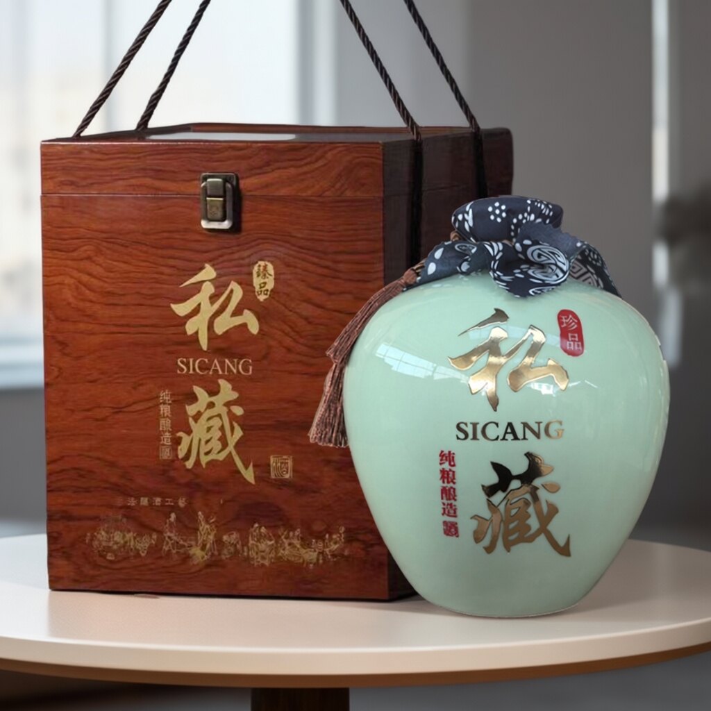 5斤陶瓷酒瓶礼盒套装小口散装酒容器包装景德镇家用酒壶密封酒罐