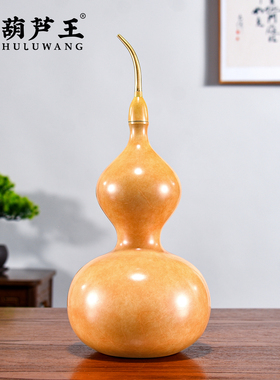 铜葫芦摆件开口空心家居镇宅装饰