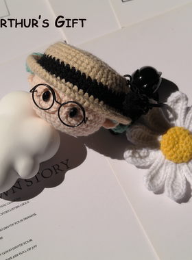 权志龙 ▎GD同款造型纯手工毛线钩织周边创意玩偶包包挂件成品