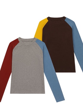 【金鱼粉丝专享】“炫暖撞色”加绒款tee