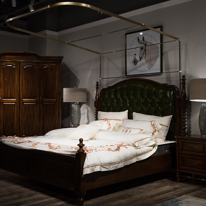 单独单卖U型导轨式支架支撑杆子蚊帐配件落地轨道家用