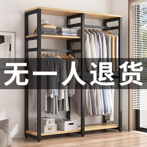 衣柜全钢架结构家用卧室出租房布衣柜简易衣橱结实耐用小户型柜子