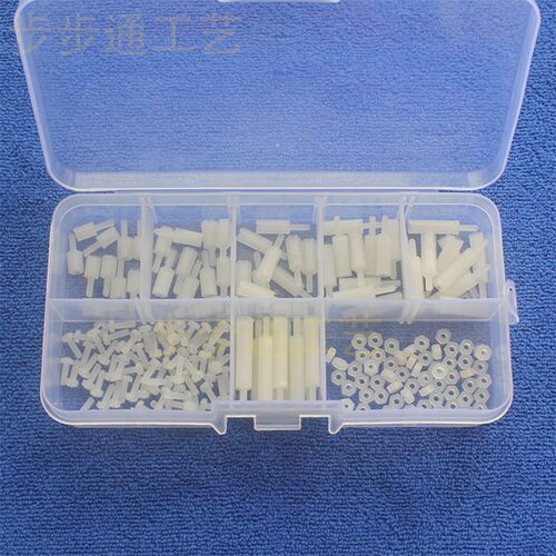 M2隔离柱套装塑料隔离柱塑料螺柱单通单头塑料螺丝尼龙螺母