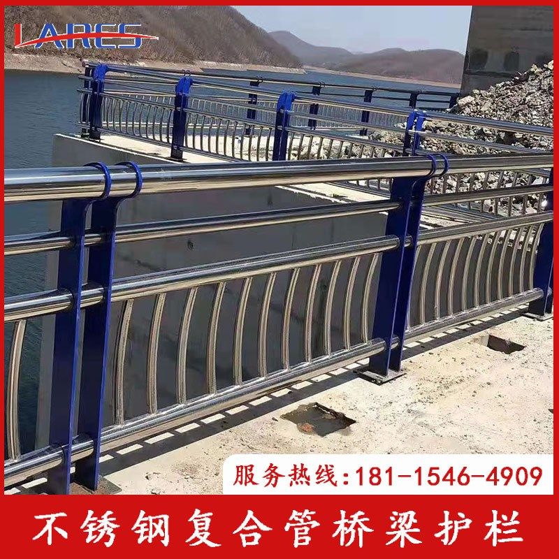 景观河道不锈钢复合管桥梁护栏天桥马路隔离栏杆跨海大桥防撞围栏