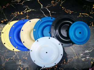 QBY气动隔膜泵配件丁腈F46特氟隆山道膜片易损件隔膜片球座