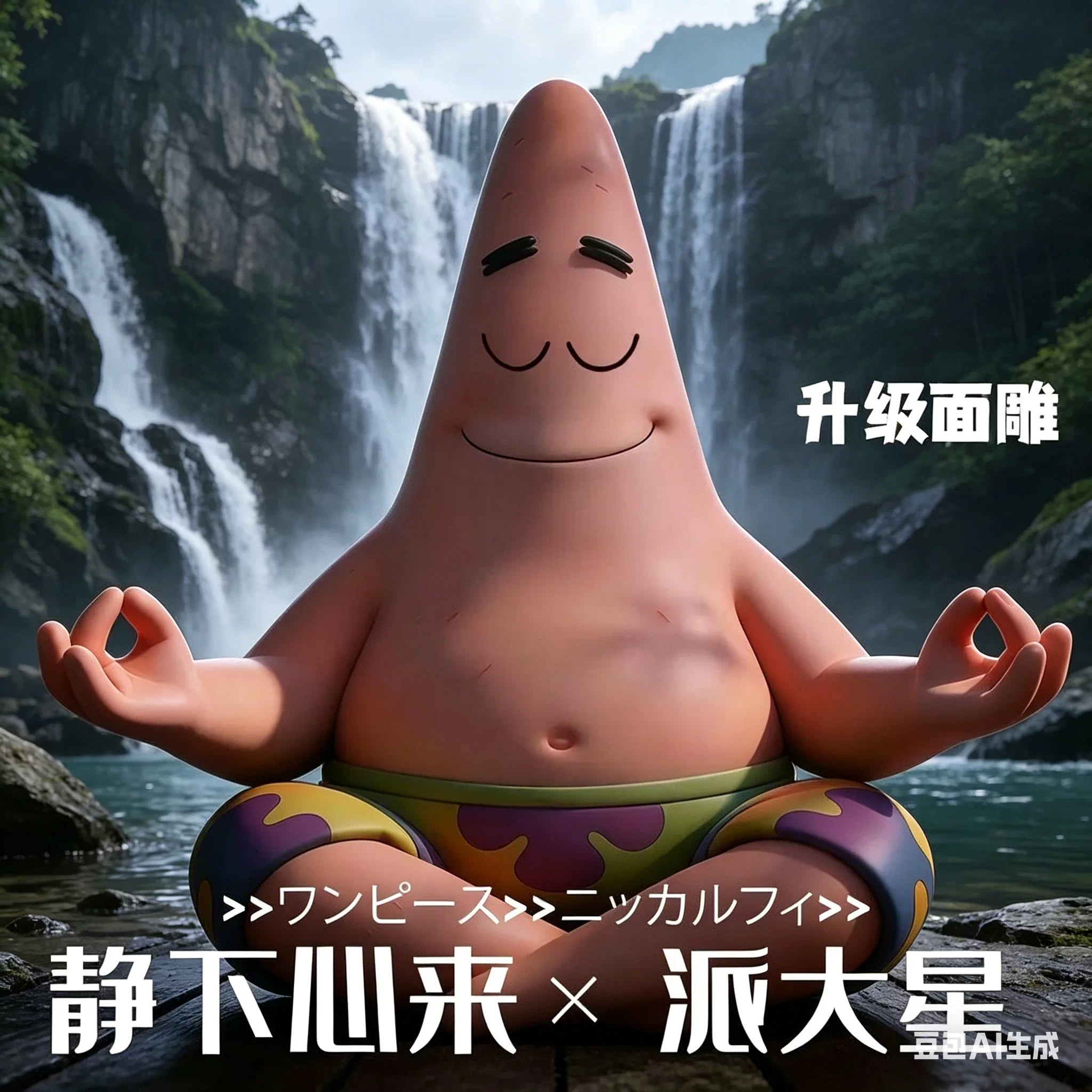 【静下心来】派大星车办高冷闭眼派大星车载摆件生日礼物