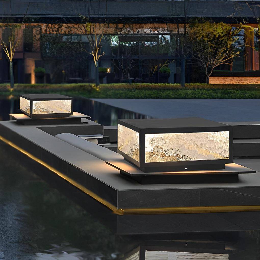 户外庭院灯花园装饰景观柱头灯室外大门柱子太阳能灯别墅围墙花园